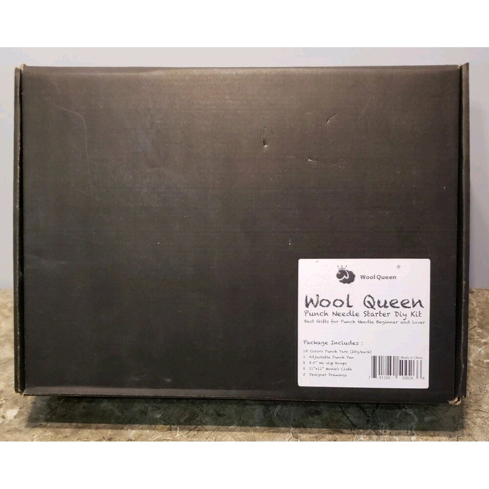 Wool Queen Punch Needle Starter Diy Kit. For Punch Needle Beginners And Lovers!!